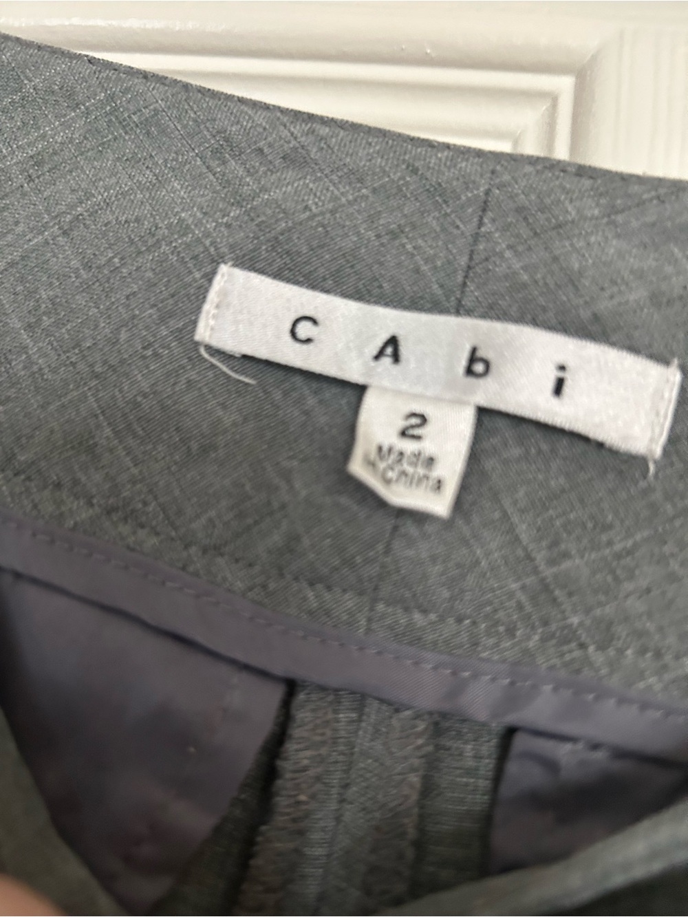 CAbi Gray Tailored pants